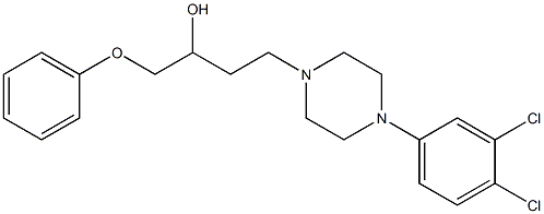 1-(Phenoxy)-4-[4-[3,4-dichlorophenyl]-1-piperazinyl]-2-butanol 结构式