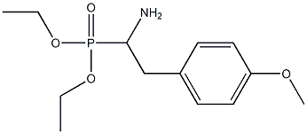 (1-Amino-2-(4-methoxyphenyl)ethyl)phosphonic acid diethyl ester 结构式