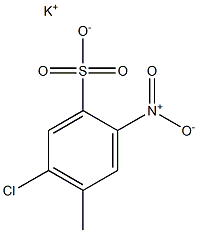 6-Chloro-3-nitrotoluene-4-sulfonic acid potassium salt 结构式