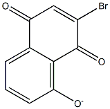 (5,8-Dihydro-5,8-dioxo-7-bromonaphthalene)-1-olate 结构式