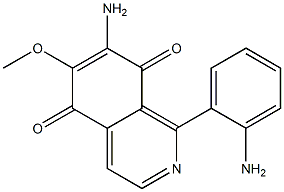 7-Amino-6-methoxy-1-(2-aminophenyl)isoquinoline-5,8-dione 结构式