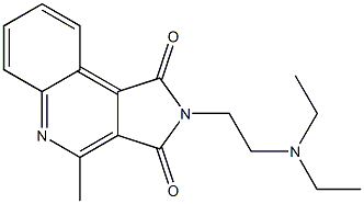 2-[2-(Diethylamino)ethyl]-4-methyl-2H-pyrrolo[3,4-c]quinoline-1,3-dione 结构式