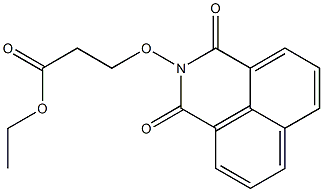 3-[(2,3-Dihydro-1,3-dioxo-1H-benzo[de]isoquinoline)-2-yloxy]propionic acid ethyl ester 结构式