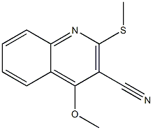 4-Methoxy-2-(methylthio)quinoline-3-carbonitrile 结构式