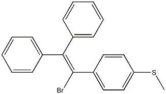 1-(4-Methylthiophenyl)-1-bromo-2,2-diphenylethene 结构式