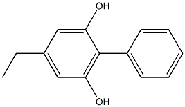 5-Ethyl-2-phenyl-1,3-benzenediol 结构式