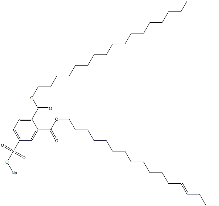 4-(Sodiosulfo)phthalic acid di(13-heptadecenyl) ester 结构式