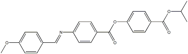 4-[4-(4-Methoxybenzylideneamino)benzoyloxy]benzoic acid isopropyl ester 结构式