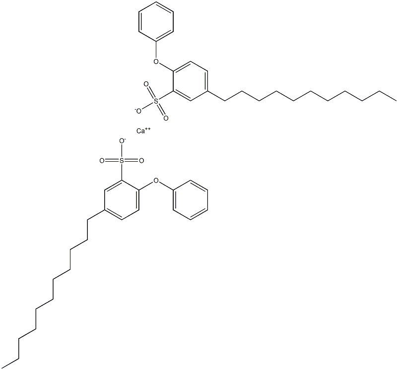 Bis(2-phenoxy-5-undecylbenzenesulfonic acid)calcium salt 结构式
