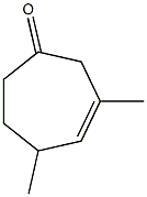 3-Methyl-5-methyl-3-cyclohepten-1-one 结构式