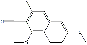 1,6-Dimethoxy-3-methyl-2-naphthalenecarbonitrile 结构式