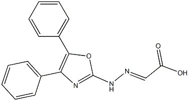 [2-(4,5-Diphenyloxazole-2-yl)hydrazono]acetic acid 结构式