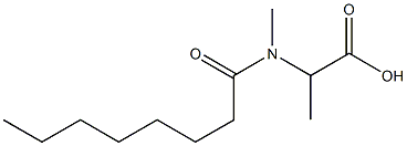 2-(N-Methyl-N-octanoylamino)propionic acid 结构式