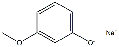 Sodium 3-methoxyphenolate 结构式