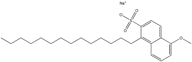 5-Methoxy-1-tetradecyl-2-naphthalenesulfonic acid sodium salt 结构式