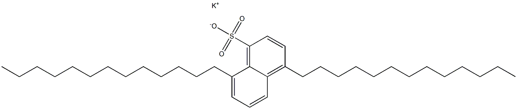 4,8-Ditridecyl-1-naphthalenesulfonic acid potassium salt 结构式