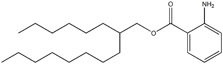 o-Aminobenzoic acid 2-hexyldecyl ester 结构式