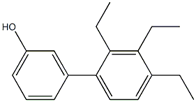 3-(2,3,4-Triethylphenyl)phenol 结构式