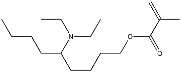 Methacrylic acid 5-(diethylamino)nonyl ester 结构式