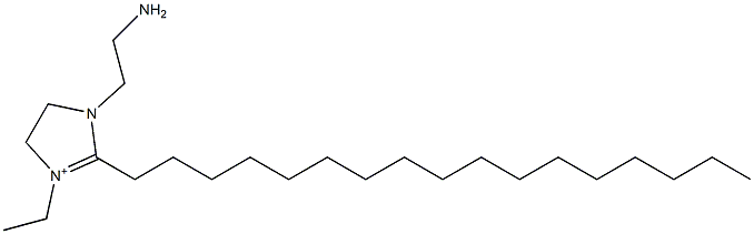 1-(2-Aminoethyl)-3-ethyl-2-heptadecyl-4,5-dihydro-1H-imidazol-3-ium 结构式
