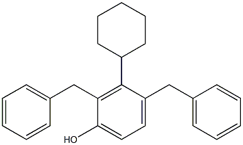 2,4-Dibenzyl-3-cyclohexylphenol 结构式