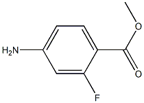4-Amino-2-fluorobenzoic acid methyl ester 结构式
