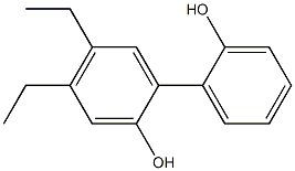 4,5-Diethyl-1,1'-biphenyl-2,2'-diol 结构式