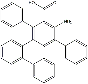 1,4-Diphenyl-3-aminotriphenylene-2-carboxylic acid 结构式