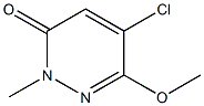 6-Methoxy-2-methyl-5-chloropyridazin-3(2H)-one 结构式