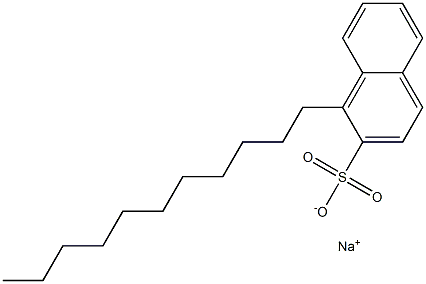 1-Undecyl-2-naphthalenesulfonic acid sodium salt 结构式