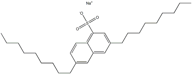 3,6-Dinonyl-1-naphthalenesulfonic acid sodium salt 结构式