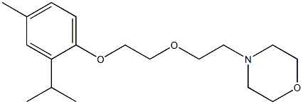 4-[2-[2-(2-Isopropyl-4-methylphenoxy)ethoxy]ethyl]morpholine 结构式