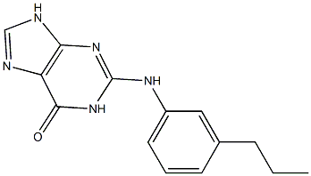 2-(3-Propylphenylamino)-9H-purin-6(1H)-one 结构式