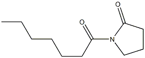 1-Heptanoylpyrrolidin-2-one 结构式