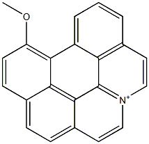 8-Methoxy-2a-azoniabenzo[ghi]perylene 结构式