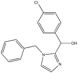 1-Benzyl-2-[(4-chlorophenyl)hydroxymethyl]-1H-imidazole 结构式