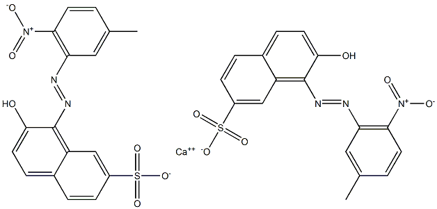 Bis[1-[(3-methyl-6-nitrophenyl)azo]-2-hydroxy-7-naphthalenesulfonic acid]calcium salt 结构式