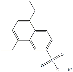 5,8-Diethyl-2-naphthalenesulfonic acid potassium salt 结构式