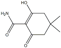 4,4-Dimethyl-2-hydroxy-6-oxo-1-cyclohexene-1-carboxamide 结构式