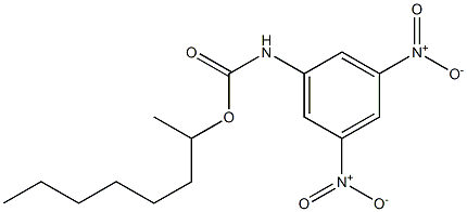 N-(3,5-Dinitrophenyl)carbamic acid 1-methylheptyl ester 结构式