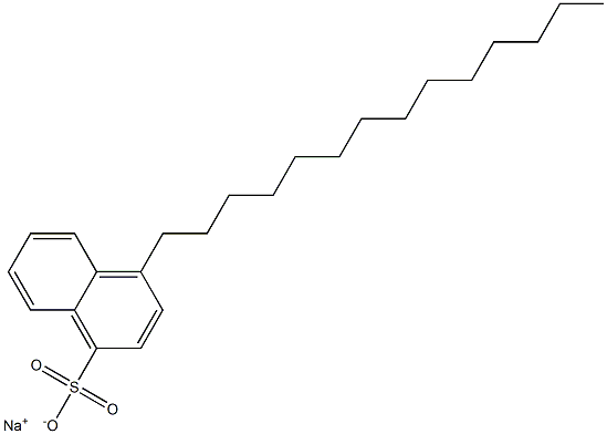 4-Tetradecyl-1-naphthalenesulfonic acid sodium salt 结构式
