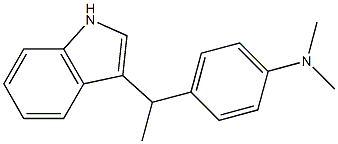 4-[1-(1H-Indol-3-yl)ethyl]-N,N-dimethylaniline 结构式