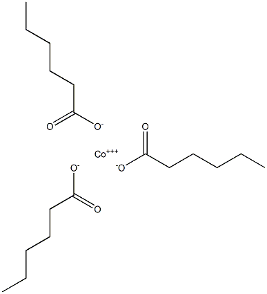 Trihexanoic acid cobalt(III) salt 结构式