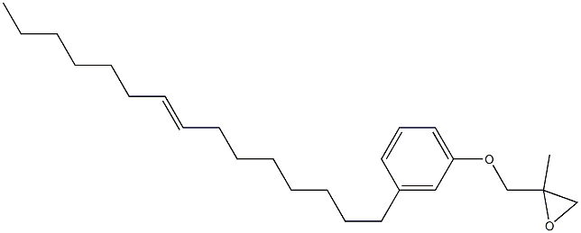 3-(8-Pentadecenyl)phenyl 2-methylglycidyl ether 结构式
