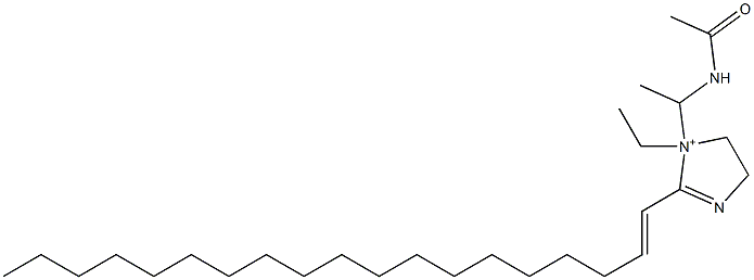 1-[1-(Acetylamino)ethyl]-1-ethyl-2-(1-nonadecenyl)-2-imidazoline-1-ium 结构式
