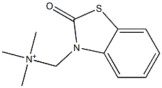 N-[[(2,3-Dihydro-2-oxobenzothiazol)-3-yl]methyl]-N,N,N-trimethylaminium 结构式