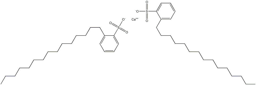 Bis(2-pentadecylbenzenesulfonic acid)calcium salt 结构式