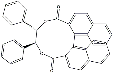 2,2'-[[(1S,2S)-1,2-Diphenylethylene]bis(oxycarbonyl)][1,1'-binaphthalene] 结构式