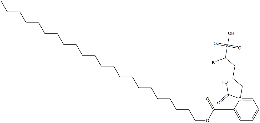 Phthalic acid 1-docosyl 2-(4-potassiosulfobutyl) ester 结构式