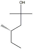 [S,(+)]-2,4-Dimethyl-2-hexanol 结构式